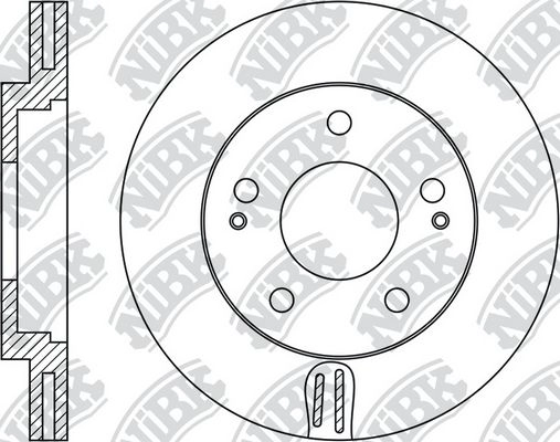 Тормозной диск NIBK Y PG0EY8 1436738550 RN2039 изображение 0
