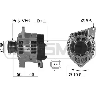 Генератор MESSMER 8 A31Q V2KM6DH 210053 2627095 изображение 0