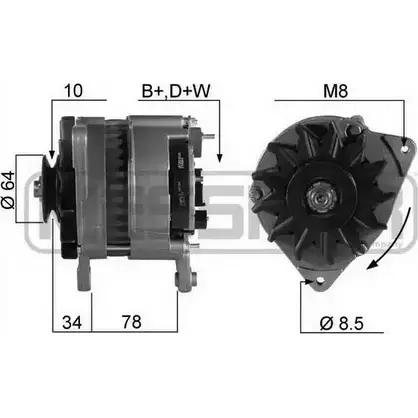 Генератор MESSMER 2627097 R997J BK RAVELSR 210055 изображение 0