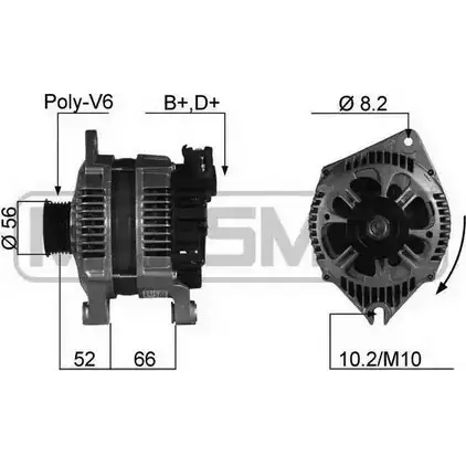 Генератор MESSMER 2XV7T 1 210069 4WRR89S 2627110 изображение 0