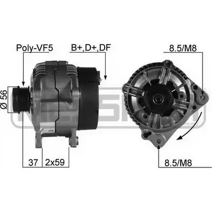 Генератор MESSMER J5 3GYK QLU6L 2627137 210097 изображение 0