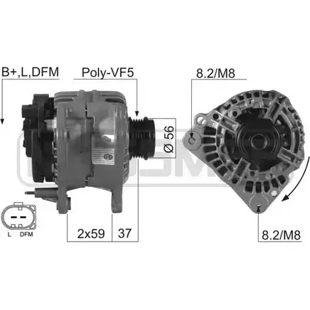 Генератор MESSMER XVW38 CL 402V 2627219 210183