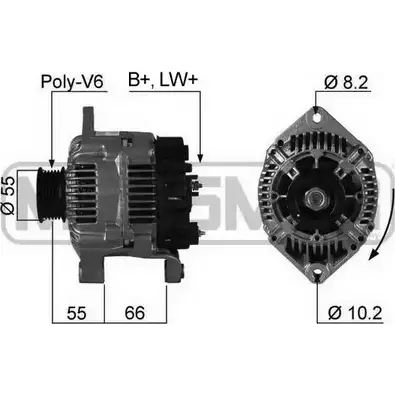 Генератор MESSMER 210261 MX 6V4L 1KDK5A 2627297 изображение 0