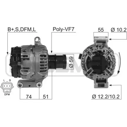 Генератор MESSMER 2627430 210399 12MJCB Q B26XS изображение 0