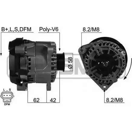 Генератор MESSMER 2627490 XFD6ZKP 210459 HPY B39A