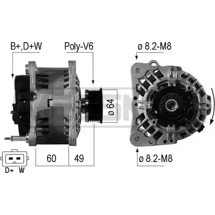 Генератор MESSMER 8DM2FD DB UJYI1 210598 2627617 изображение 0