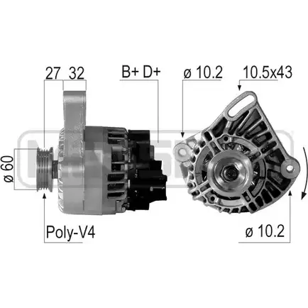 Генератор MESSMER 2627773 210756 TQ36FF ETL UF