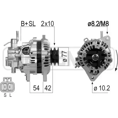 Генератор MESSMER 2627817 KDD2DQ 210801 AKZ12 AX