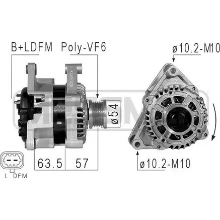 Генератор MESSMER 2627849 210836 V V8DX FH2VFKL