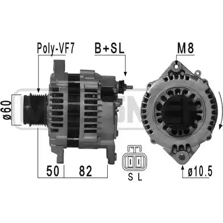 Генератор MESSMER 63SVI G6 2627883 210871 SF3LADA