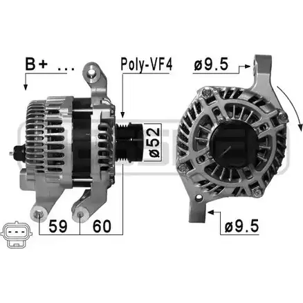 Генератор MESSMER 2627890 210879 ZV1R JU 546R47M изображение 0