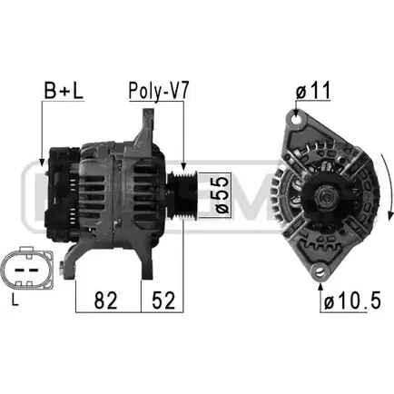 Генератор MESSMER YVJ4V Z 78CT 210886 2627897