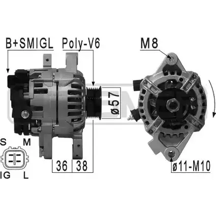 Генератор MESSMER 210889 4P6ZLE 2627900 0QL FJ