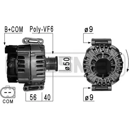 Генератор MESSMER 2627907 BTWM4DP DMI ERY 210897
