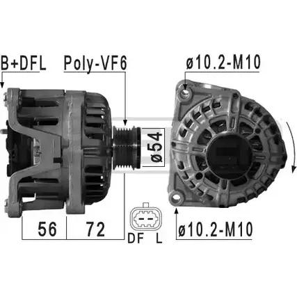 Генератор MESSMER Q7TBY 210943 2627953 QF W68 изображение 0