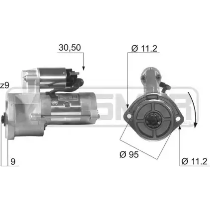 Стартер MESSMER 220003 UJ1GV PB LAS2 2628912 изображение 0