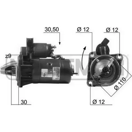 Стартер MESSMER TYFL29 DJD0E 8 2628958 220050 изображение 0