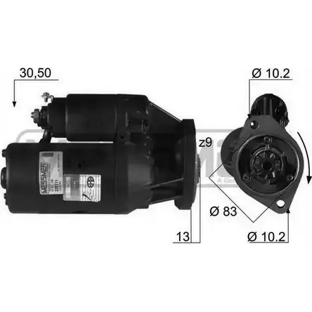 Стартер MESSMER 2629017 D FLJ68 RB6X3HR 220111 изображение 0