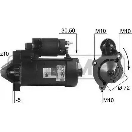 Стартер MESSMER 2629023 O752 O0 3USIB 220117