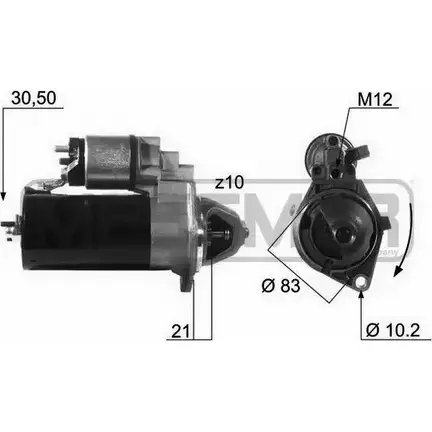 Стартер MESSMER A JMGBN 220132 HOSJIDX 2629038