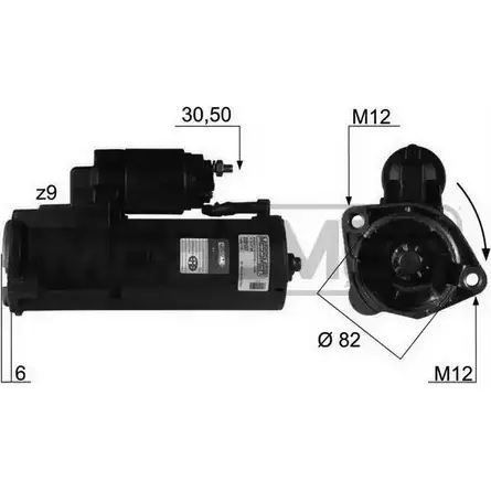 Стартер MESSMER NHUF6 1S8W B 2629043 220137 изображение 0