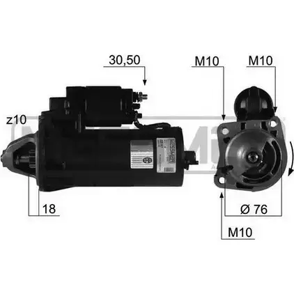 Стартер MESSMER DLRCE4 2629070 BM0 LKN1 220167