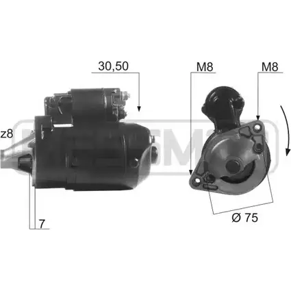 Стартер MESSMER 2629096 XM ZN38I 220194 N8F86