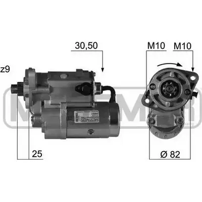 Стартер MESSMER 7N8167L 2629248 220351 PF 8JQ9