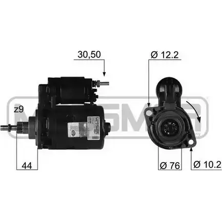 Стартер MESSMER UJ ZV67T 220356 L9EKMKN 2629253 изображение 0