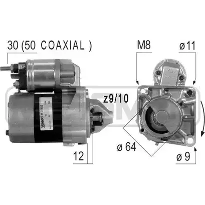 Стартер MESSMER 2629273 220376 3OWKW4Z ODA 4HI0 изображение 0