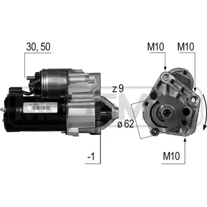 Стартер MESSMER 9K FCYC 220465 S59AM 2629356 изображение 0