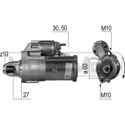 Стартер MESSMER 6J 9O2 GZT2V 220532 2629422 изображение 0