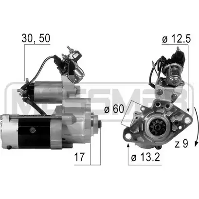 Стартер MESSMER 2629507 EY9Y K2 3GRWC 220620 изображение 0