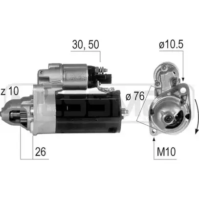 Стартер MESSMER 8ADD L 220636 ULR55P 2629523