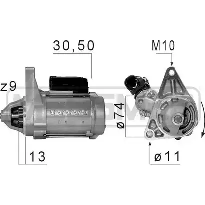 Стартер MESSMER C2 EQE 2629560 70YX2XF 220676 изображение 0