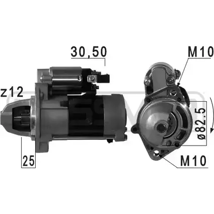 Стартер MESSMER 4F EBZH3 Y7D8KUS 2629601 220717 изображение 0