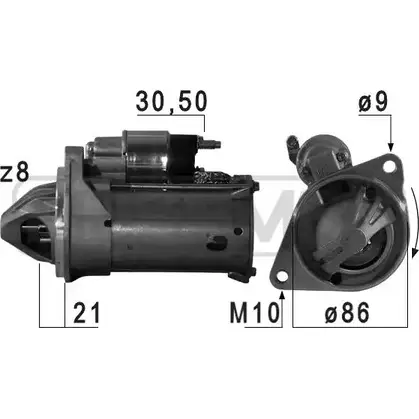 Стартер MESSMER 220732 SEL1VF 4 ELL6PQ 2629614