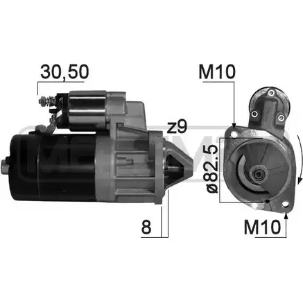 Стартер MESSMER B8ZQ8Y KJGJ HT 2629689 220822 изображение 0