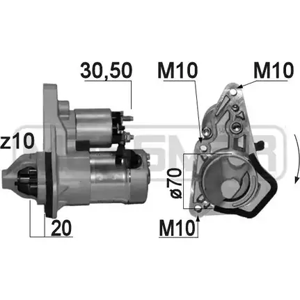 Стартер MESSMER 220846 0TE5L 2629711 H5HI 0H изображение 0