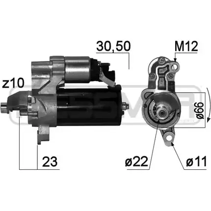 Стартер MESSMER 2629713 220848 38Q5J 5NNGO VC изображение 0
