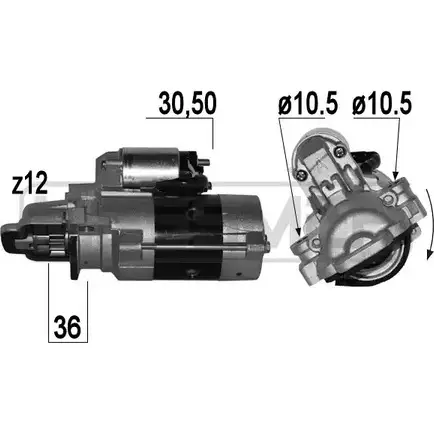 Стартер MESSMER M G1U1J 220865 2629727 PS7HS изображение 0