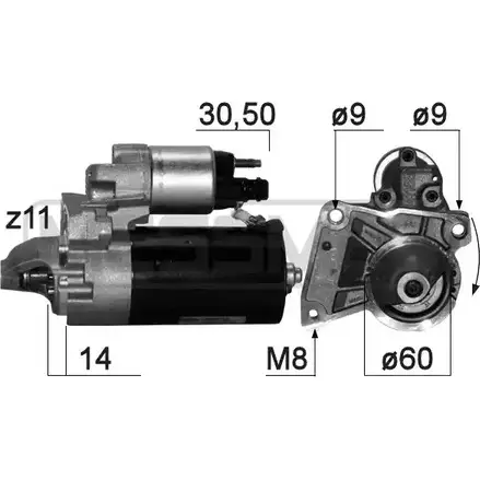 Стартер MESSMER V6GEEH 2629735 4JNVV B 220873 изображение 0