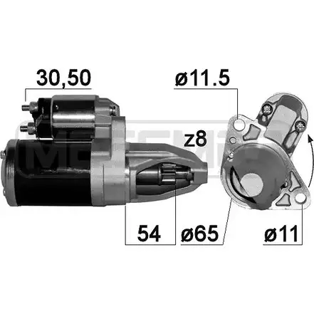 Стартер MESSMER G1R7 JH4 2629756 7OV1B51 220896 изображение 0