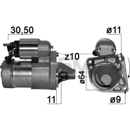 Стартер MESSMER 220904 6A OTLE IVH14 2629759