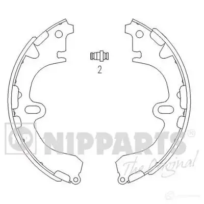 Тормозные колодки NIPPARTS Z UNM3KQ 2038042 8711768054496 J3502034