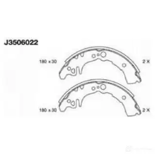 Тормозные колодки NIPPARTS 2038114 8711768085209 PQJ DM J3506022