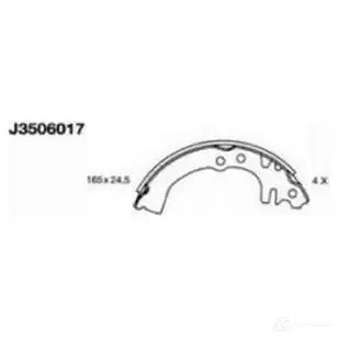 Тормозные колодки NIPPARTS J3506017 8QSS Z 2038112 8711768055080