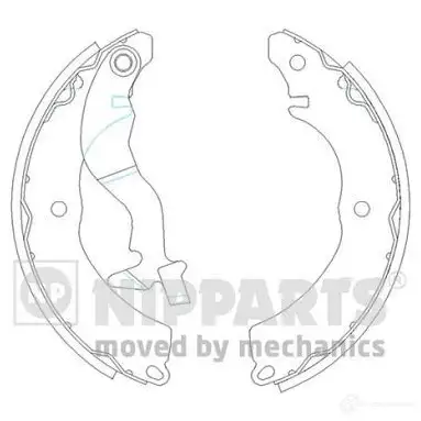 Тормозные колодки NIPPARTS 8711768135041 2038100 I I28EAB J3505038