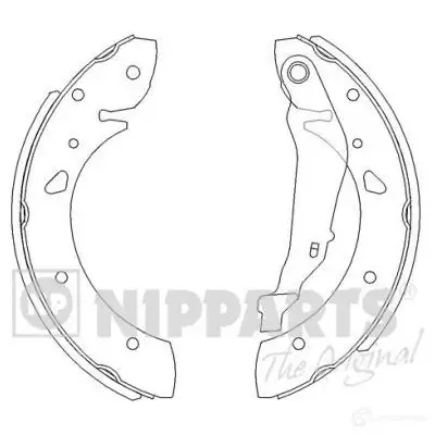 Тормозные колодки NIPPARTS 8711768054649 UA8PH NW J3502069 2038052