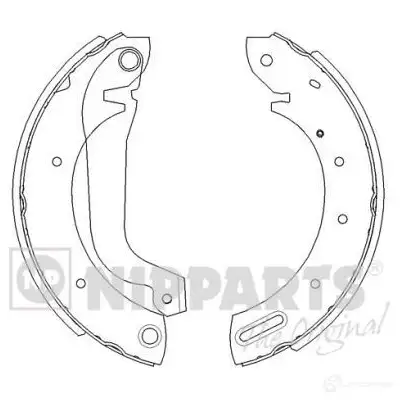 Тормозные колодки NIPPARTS J3501044 8D1OB D 2038022 8711768054304